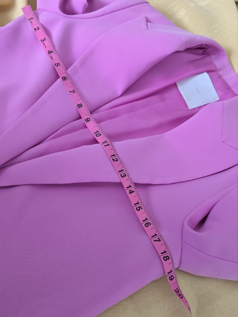 Mango Tailored jacket with turn-down sleeves - Pink - Picture 10 of 14